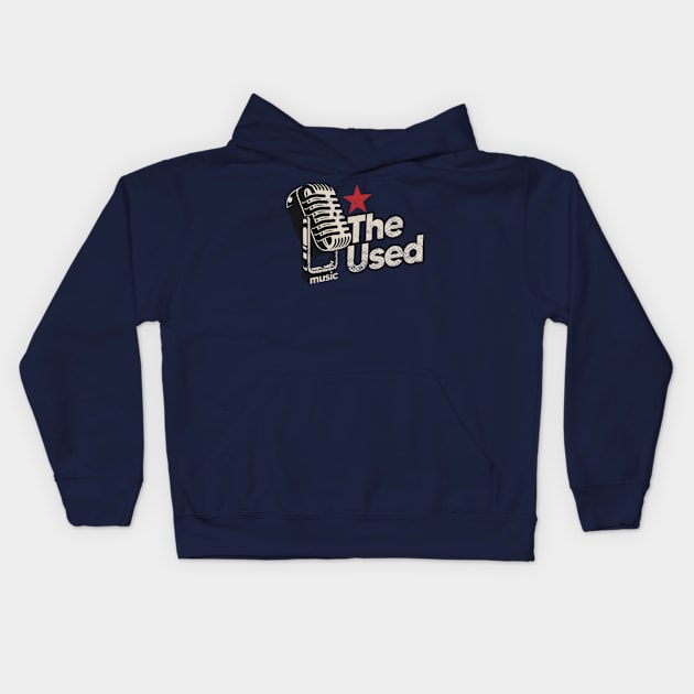 The Used / Vintage Kids Hoodie by graptail